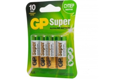 Батарейка GP Super Alkaline AA 15A LR06, 4 шт.