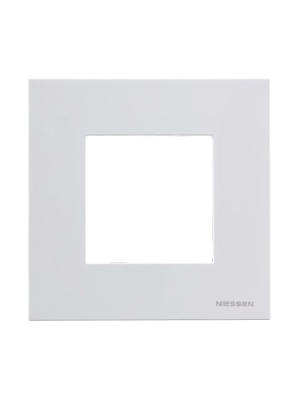 Abb NIE Рамка 1-постовая, 2-модульная, серия Zenit, цвет альпийский белый