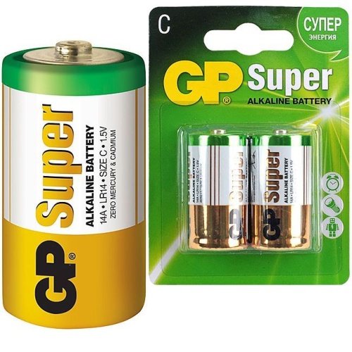 Батарейки GP D LR14 1.5V 2шт
