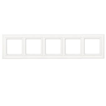 Jung Рамка EPD 5-кратная для вертикальной и горизонтальной установки; белый