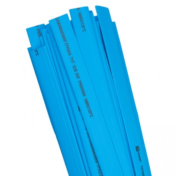 Термоусаживаемая трубка ТУТ 14/7 синяя  в отрезках по 1м EKF PROxima