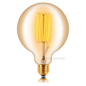 Лампа G125 29F2 40W E27 цвет золотой SUN LUMEN