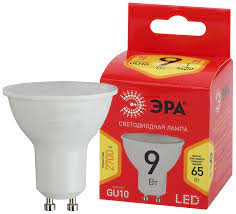 Лампа светодиодная ЭРА LED MR16-9W-827-GU10 диод.софит 9Вт.тепл.GU10