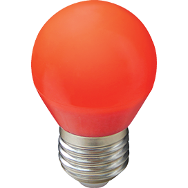 Светодиодная лампа G45 3W красный