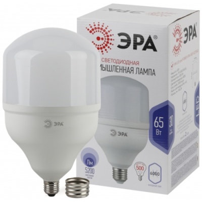 Лампа светодиодная ЭРА smd POWER T160-65W-6500-E27/E40 (12)