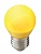 Лампа св/д Ecola шар G45 E27 5W Желтый матов. 77x45 K7CY50ELB