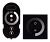 Контроллер для управления с одноцветной ленты  с пультом и черной сенсорной панелью