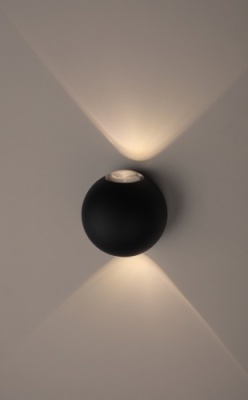 Светильник WL11 BK ЭРА  Декоротивная подсветка светодиодная ЭРА 2*1Вт IP 54 черный (20/400)