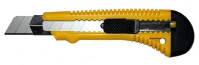 Нож Bohrer с выдвижными лезвиями 18 мм усиленный с металл. направляющей (сталь SK4) (72/12/3)
