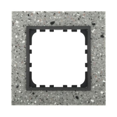 Рамка 1-постовая из декоративного камня (Серый гранит) LK60  (1/20шт) 1кор.=100шт