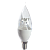 Лампа св/д Ecola свеча на ветру E14 8W 2700K 130x37  позр.с линзой Pemium C4UW80ELC