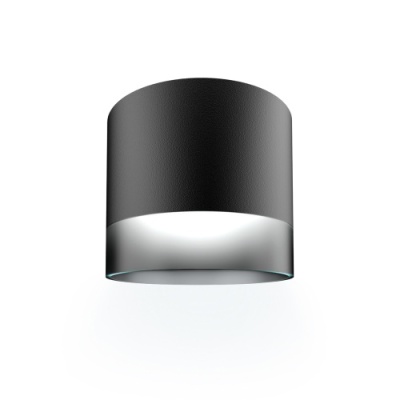 Светильник накладной ARTON, цилиндр, 85х70, GX53, алюминий/стекло, черный, Ritter